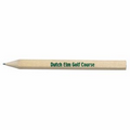 Hexagon Golf Pencil w/ No Eraser - 3 1/2" Long